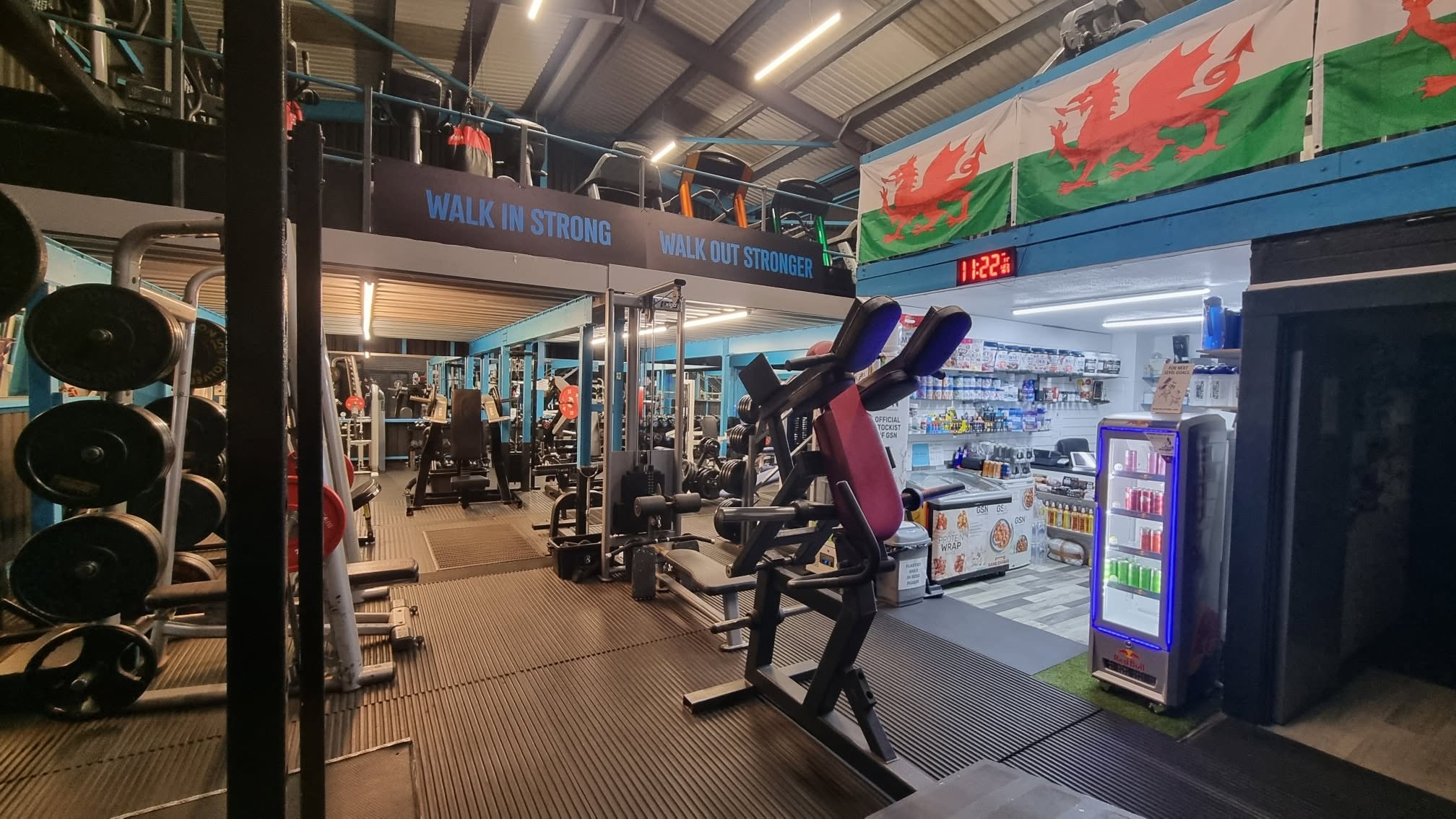 POWS Gym training floor in Brynmenyn